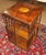 1960s English Edwardian Burl Wood Inlaid Revolving Bookcase For Sale - Image 4 of 11
