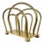 Vintage Brass Newspaper Rack After Dorothy Draper For Sale
