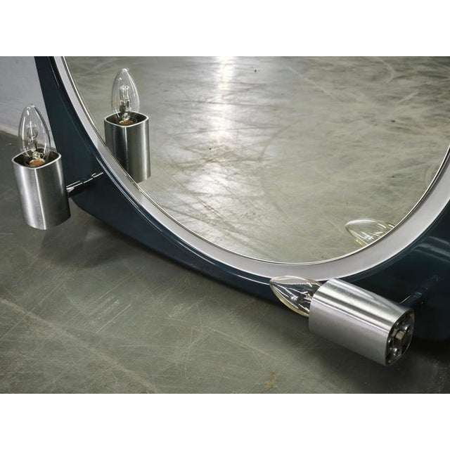 1970s Italian Space Age Illuminated Mirror by Thema, 1970s For Sale - Image 5 of 10