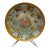 Hand Blown Glass Plate of Medieval Scenes + Stand For Sale