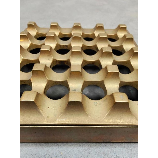 1960s Mid-Century Swedish Brass Ultima Ashtray attributed to Holger Bäckström & Bo Ljungberg, 1960s For Sale - Image 5 of 6
