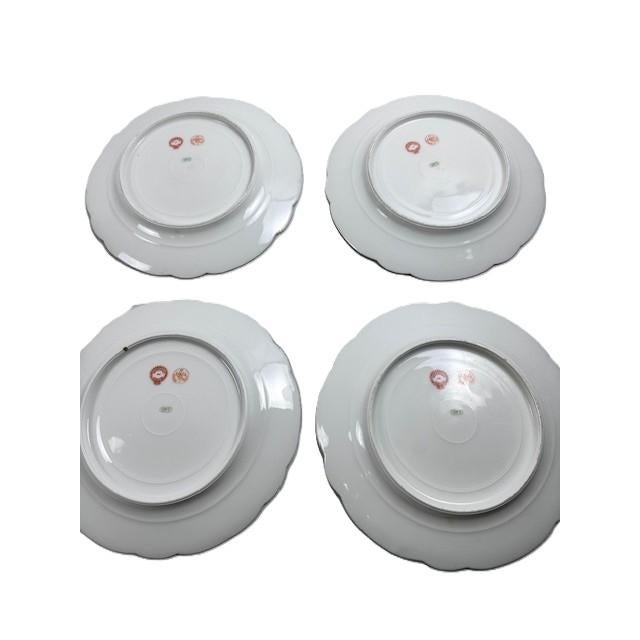 Mid 19th Century Mid 19th Century Sèvres Porcelain Château Des Compiegne 1848 Heraldic Armorial Cabinet Plate - Set of 4 For Sale - Image 5 of 9