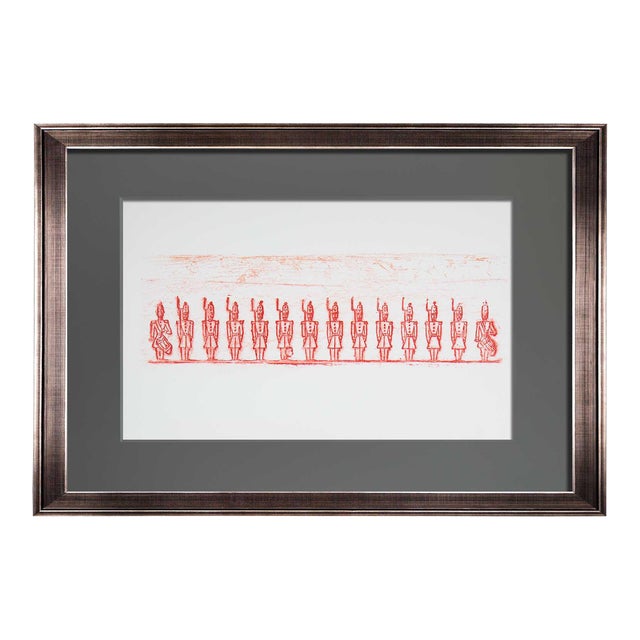 Modern Max Ernst Lithograph Original Numbered Limited Ed. 199 with Archival Frame For Sale