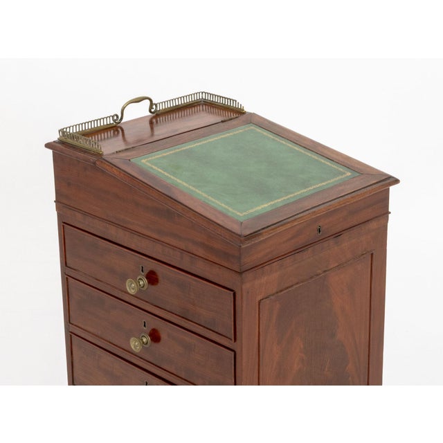 19th Century English Regency Mahogany Davenport Desk, 19th Century For Sale - Image 5 of 13