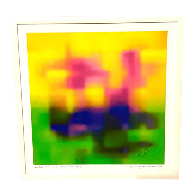 Colorful Modern Abstract Neon A/P Print by Suga Lane For Sale