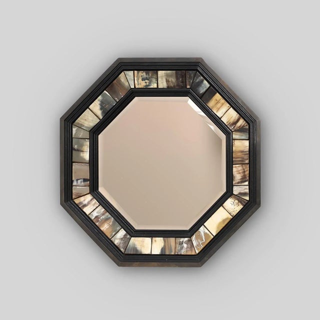 Octagonal Mirror with Horn from Anthony Redmile, United Kingdom, 1980s For Sale - Image 13 of 13