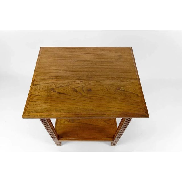 Art Nouveau Serving Table / Side Table in Oak, France, 1910s For Sale - Image 10 of 12