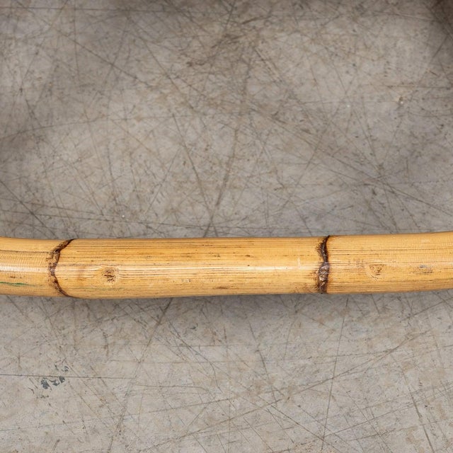 Brown Vintage Italian Bamboo and Rattan Rocking Chair, 1960 For Sale - Image 8 of 18