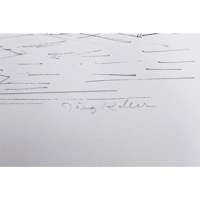 Black Jurg Keller, Jardin Sud, 1970, Lithograph For Sale - Image 8 of 11