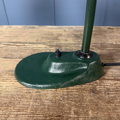 Bauhaus Dark Green Desk Lamp, 1930s For Sale - Image 16 of 18