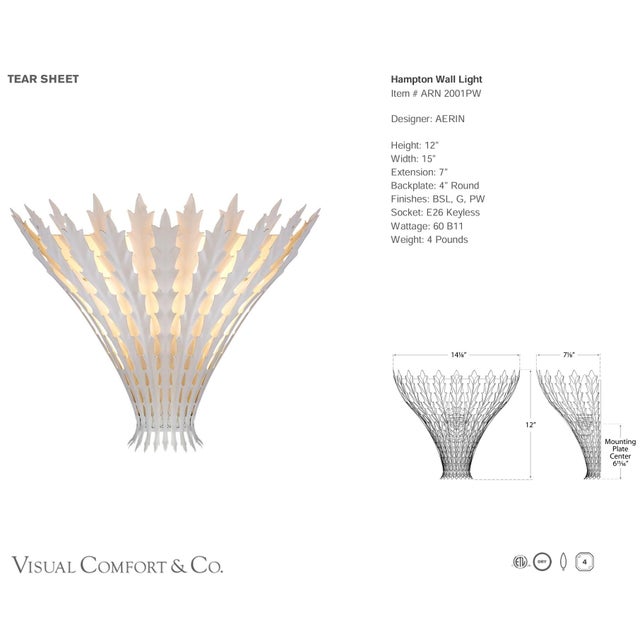 Transitional Visual Comfort Hampton Wall Light For Sale - Image 3 of 4