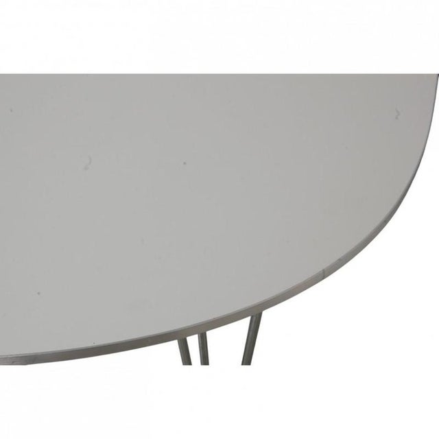 White Super Elipse Dining Table by Piet Hein, 1980s For Sale - Image 8 of 18
