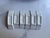 Asian Vintage Porcelain Asian Chopstick Rests, Set of 6, Blue and White For Sale - Image 3 of 4