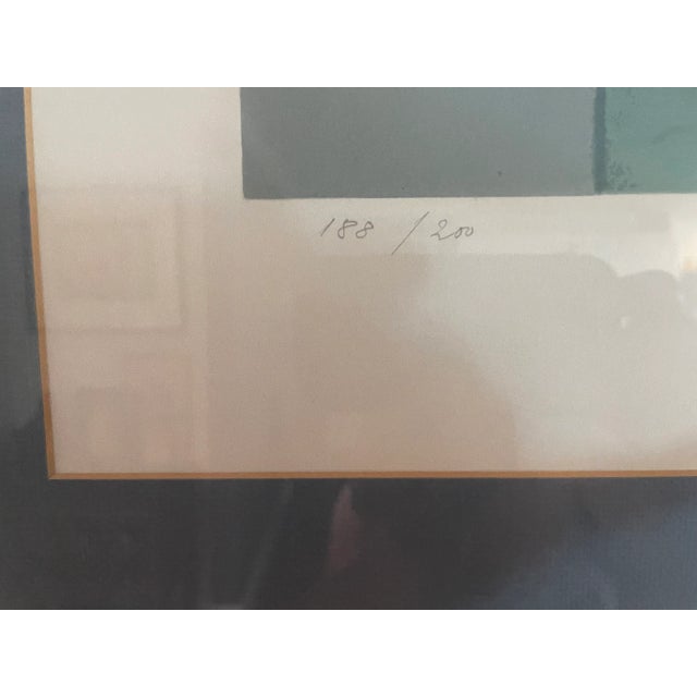 1950s Aldo Salvadori Lithograph, Framed For Sale - Image 9 of 9