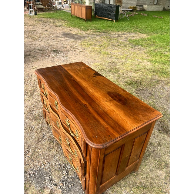 French 19th Century Louis XV Solid Walnut Chest of Drawers For Sale - Image 9 of 12