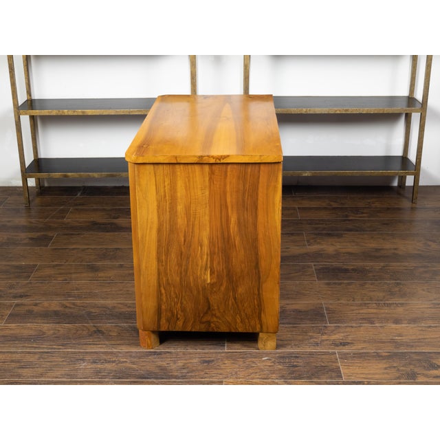 Biedermeier Austrian 19th Century Biedermeier Commode with Three Butterfly Veneered Drawers For Sale - Image 3 of 12