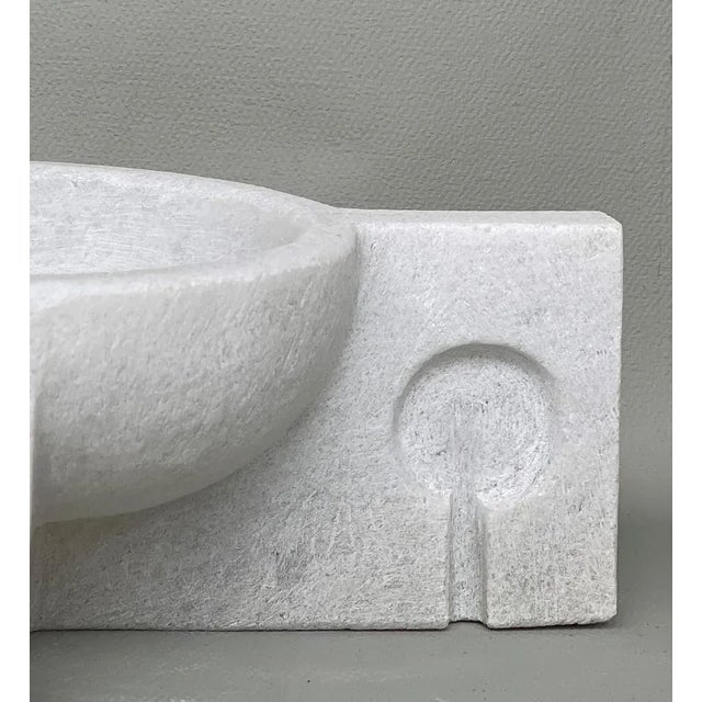 Hand Carved Marble Sculpture by Tom Von Kaenel For Sale - Image 4 of 6