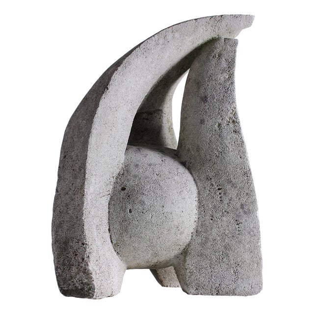 Brutalist Abstract Biomorphic Sculpture, 1960s, Concrete For Sale