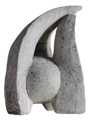 Brutalist Abstract Biomorphic Sculpture, 1960s, Concrete