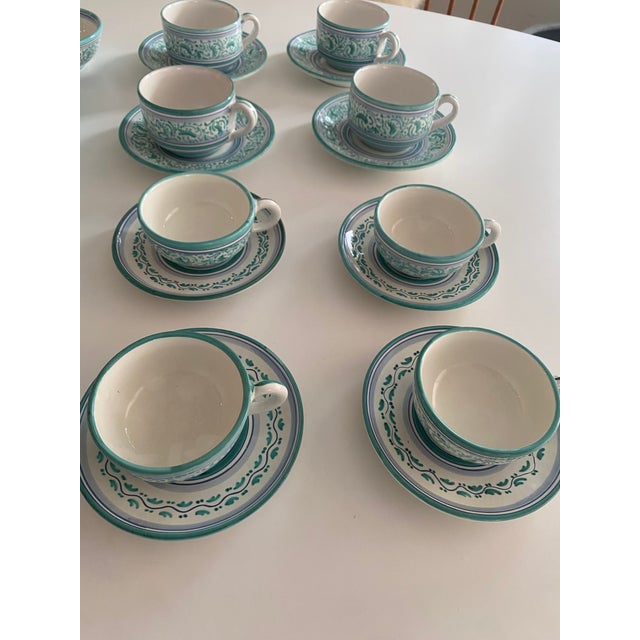 Cerámica Made in Italy Tea/Coffee Set With Bowls and Creamer For Sale In San Diego - Image 6 of 12