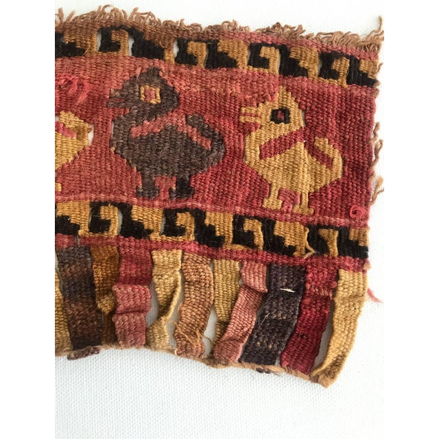 Brown Two Framed Pre-Columbian Textile and Tools Chimu Chancay Culture For Sale - Image 8 of 11