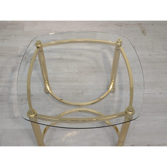 Hollywood Regency Gilt Coffee Table Frame with Glass Top, 1970 For Sale - Image 12 of 14