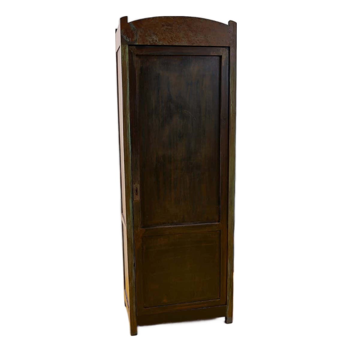 Antique Rustic Wooden Wardrobe | Chairish