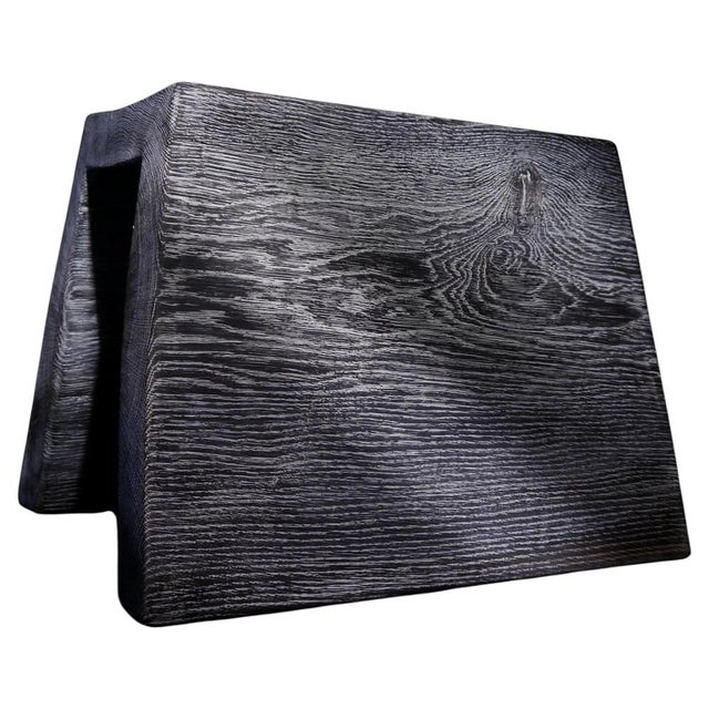 Burnished and Limed Oak Stool by Fritz Baumann For Sale - Image 6 of 6