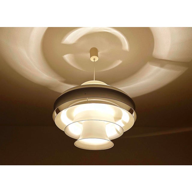 Metal Large Danish Modern Style Pendant Light For Sale - Image 7 of 18