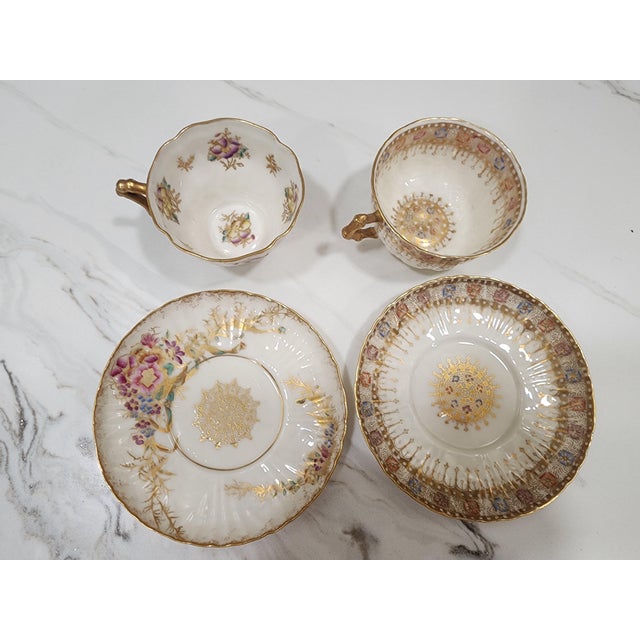 These delicate cups are almost lighter than air and beautifully painted. They have been in the same home for 4 generations...