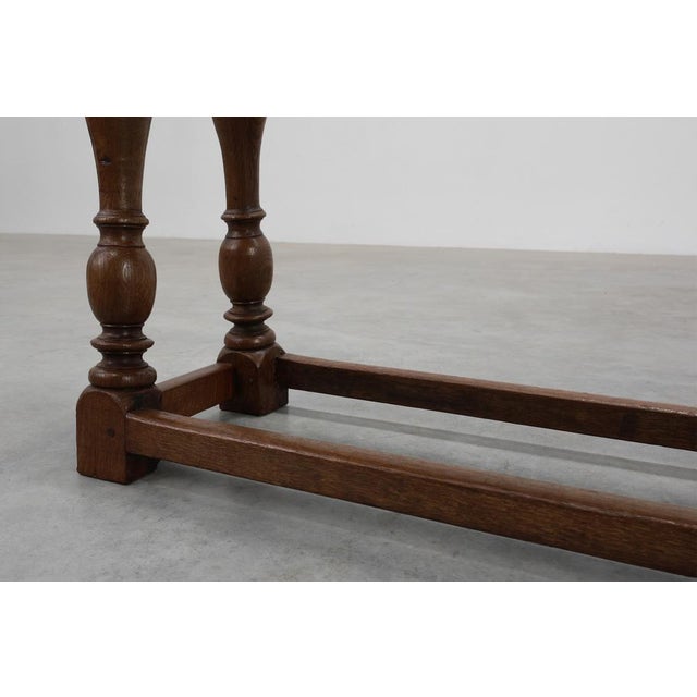 Wood Antique Jacobean Carved Oak Bench, 1600s For Sale - Image 7 of 13