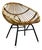 Bamboo and Rattan Chair attributed to Dirk van Sliedrecht for Rohé Noordwolde, 1950s For Sale