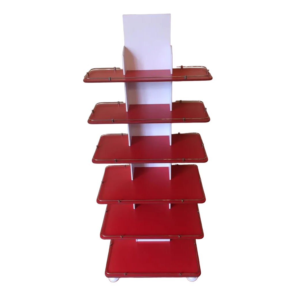 Vintage Red Wall Unit, 1970s | Chairish
