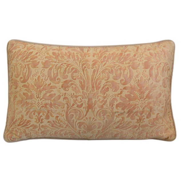 Mariano Fortuny Mariano Fortuny Lucrezia Italian Botanical Feather/Down Pillow For Sale - Image 4 of 7