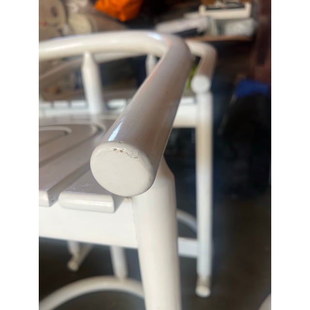 Mid-Century Modern 1980s Set of 3 Allmilmo Wooden Bar Stools For Sale - Image 3 of 4