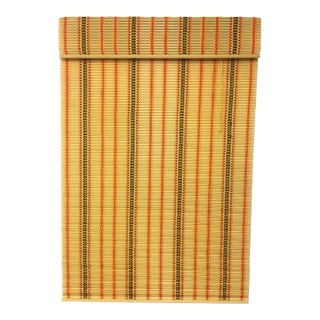 New Old Stock 1970s Yellow Vinyl Roman Shade For Sale