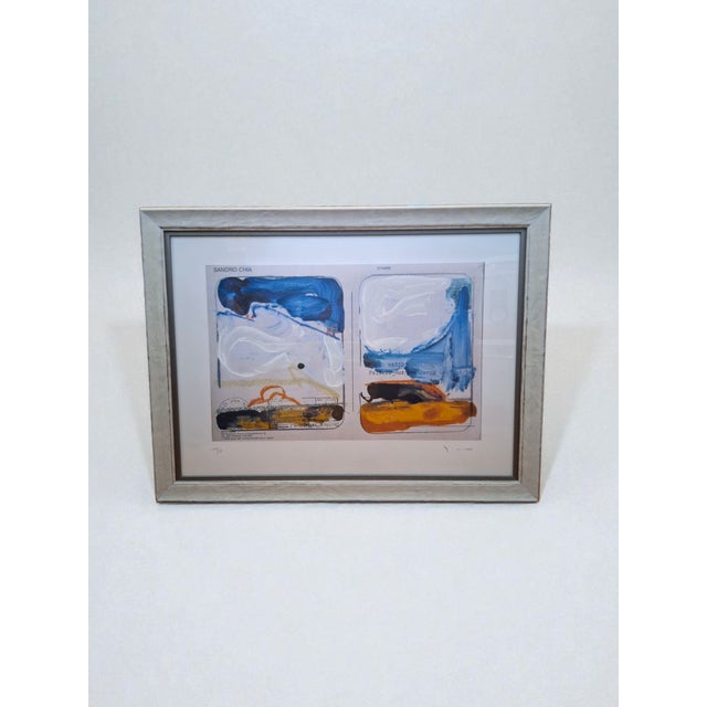 1990s Mario Schifano, Homage to Sandro Chia, Silkscreen Print, 1990s For Sale - Image 5 of 5