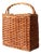 Vintage Wicker Market Basket For Sale