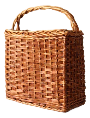 Vintage Wicker Market Basket