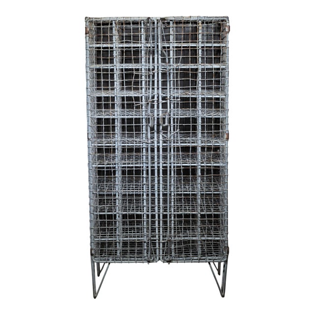 Antique 50 Bottle French Wine Cage c.1930-1940 For Sale