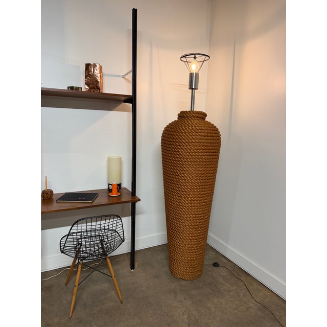 1990s Monumental Sculptural Rope Floor Lamp by Fusion Specialties For Sale - Image 4 of 17