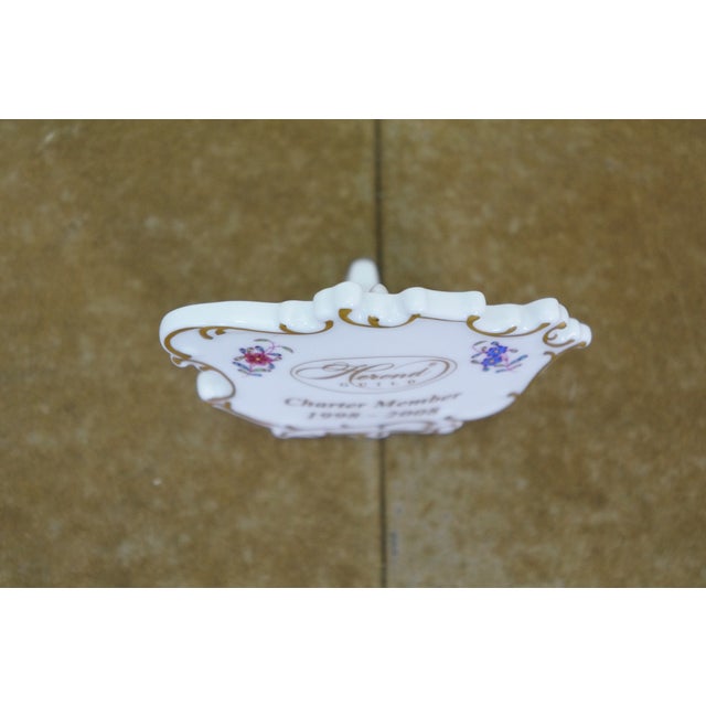 Rare Herend Guild Charter Member Commemorative Porcelain Display Plaque 1998-08' For Sale - Image 10 of 10
