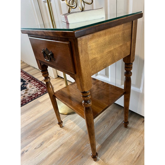 Vintage Ethan Allen Side Table/Nightstand For Sale - Image 6 of 6