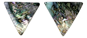 Taxco Mexico Sterling Silver and Abalone Statement Earrings