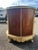 1950s Vintage Italian-Style Marquetry Round Accent Table / Nightstand With Storage For Sale - Image 5 of 12