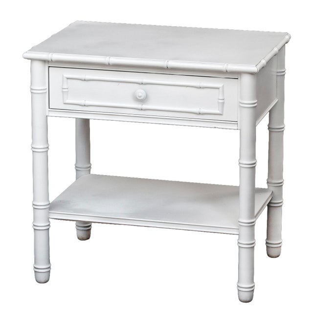 1960s Bamboo Painted Nightstands, Pair For Sale - Image 4 of 11