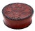 Animal Skin 1970s Hand Tooled Round Leather Box For Sale - Image 7 of 7