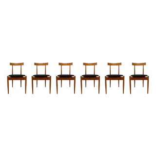 Vintage Dining Chairs by Alan Fuchs, 1960s, Set of 6 For Sale