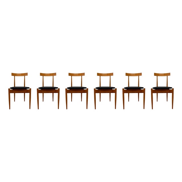 Vintage Dining Chairs by Alan Fuchs, 1960s, Set of 6 For Sale