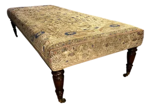 Early 20th Century Upholstered Tapestry Ottoman